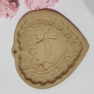 Brown Bag Cookie Art Hill Designs 1985 Heart & Dove Cookie Press Mold
